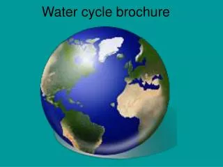 Water cycle brochure