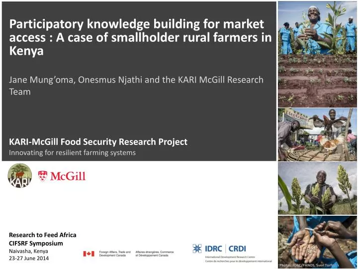 kari mcgill food security research project innovating for resilient farming systems
