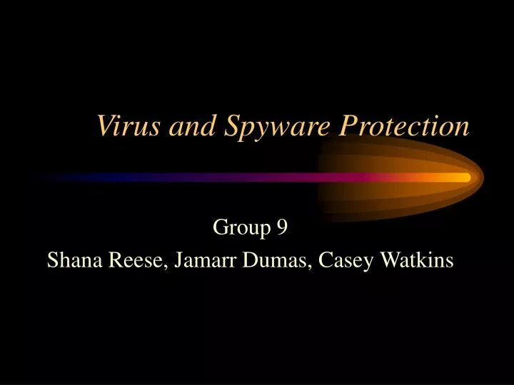 virus and spyware protection