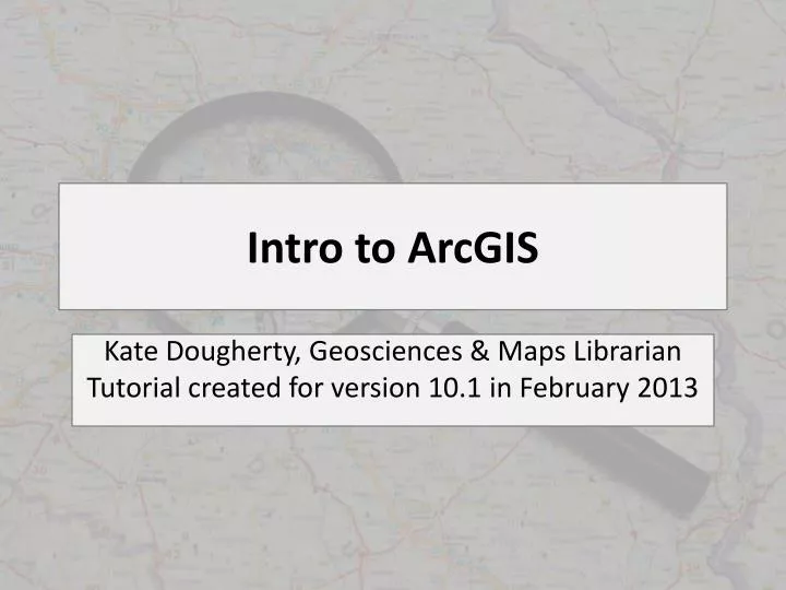 intro to arcgis