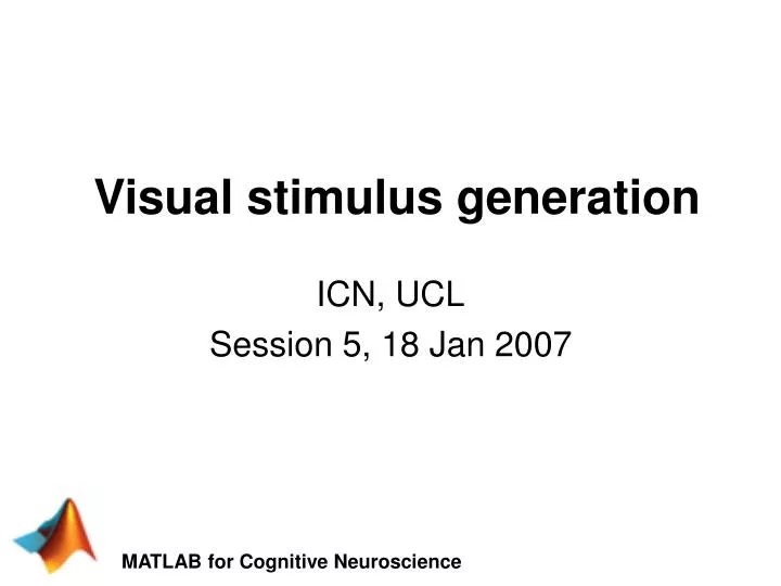 visual stimulus generation