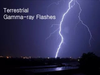 Terrestrial Gamma-ray Flashes