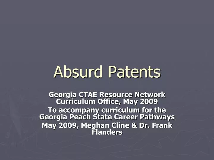 absurd patents