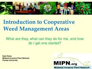 Introduction to Cooperative Weed Management Areas
