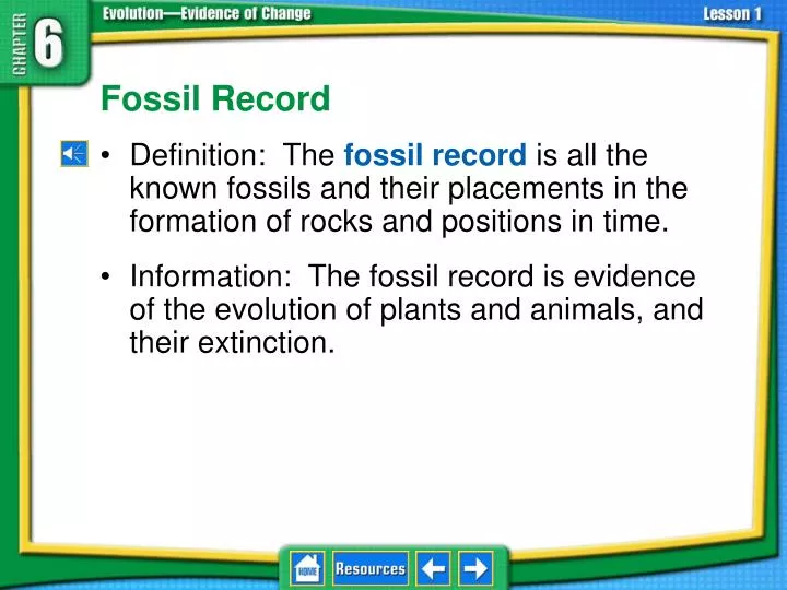 fossil record