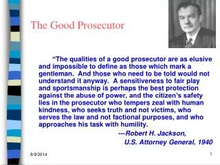 The Good Prosecutor