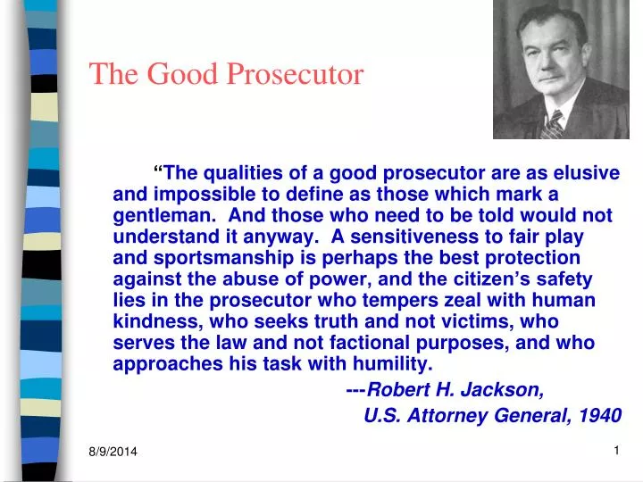 the good prosecutor