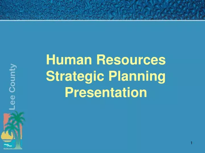human resources strategic planning presentation