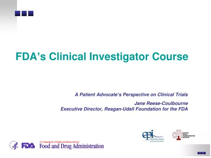 fda s clinical investigator course