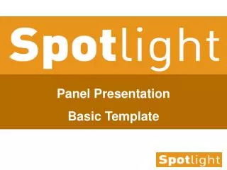 Panel Presentation Basic Template