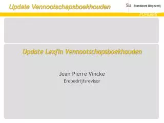 update lexfin vennootschapsboekhouden
