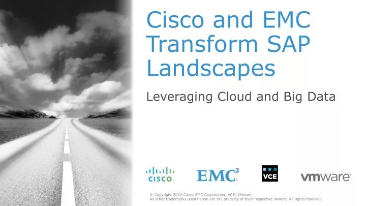 cisco and emc transform sap landscapes