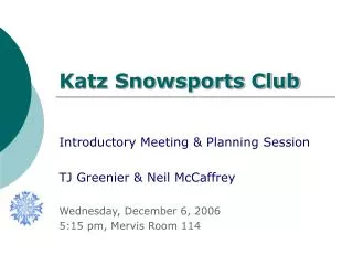 Katz Snowsports Club