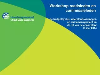 workshop raadsleden en commissieleden
