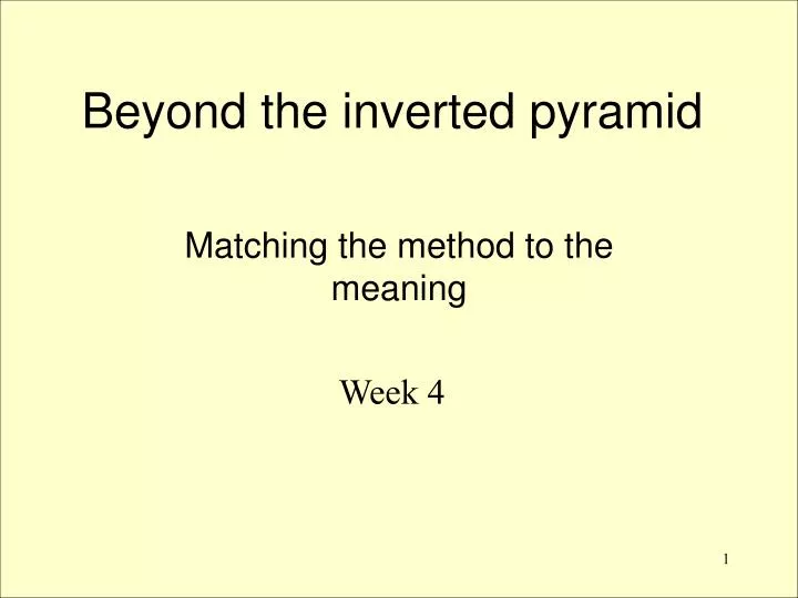 Inverted pyramid (journalism) - Wikipedia