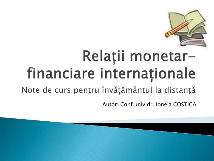 rela ii monetar financiare interna ionale