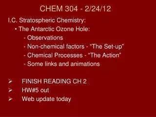 CHEM 304 - 2/ 24/12