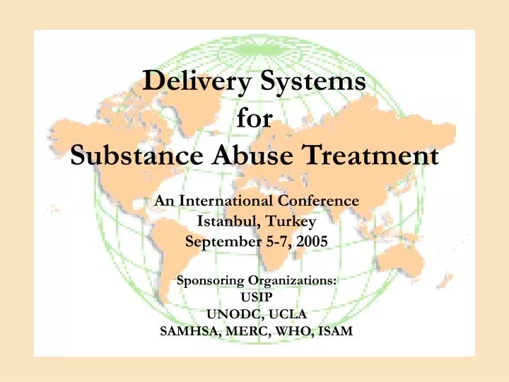 delivery systems for substance abuse treatment