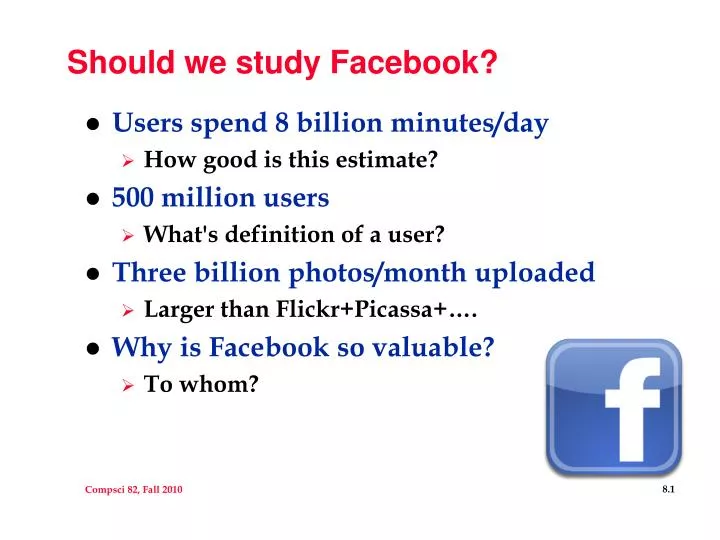 should we study facebook
