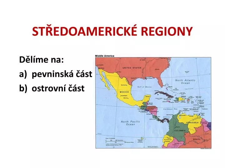 st edoamerick regiony