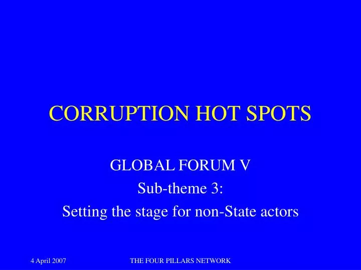 corruption hot spots
