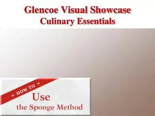 Glencoe Visual Showcase Culinary Essentials