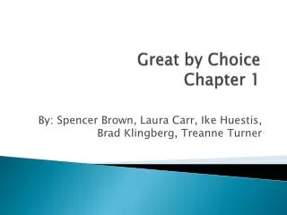 Great by Choice Chapter 1