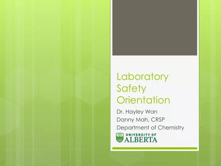 laboratory safety orientation