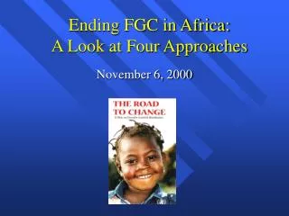 Ending FGC in Africa: A Look at Four Approaches