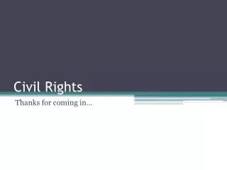 civil rights