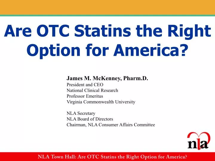 are otc statins the right option for america