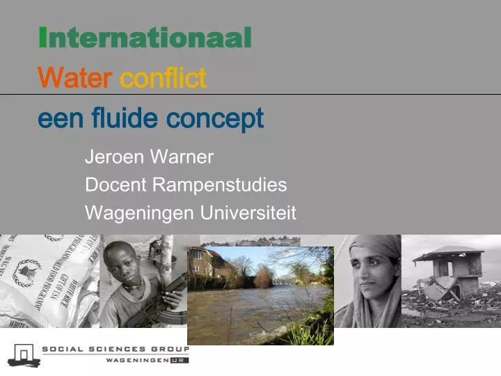 i nternationaal water conflict een fluide concept
