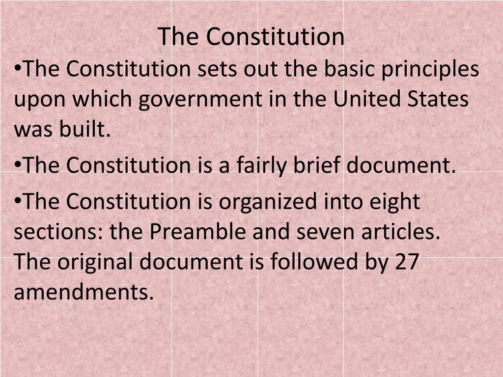 PPT - The Constitution PowerPoint Presentation, free download - ID:3101547