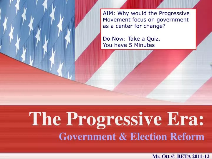 the progressive era government election reform