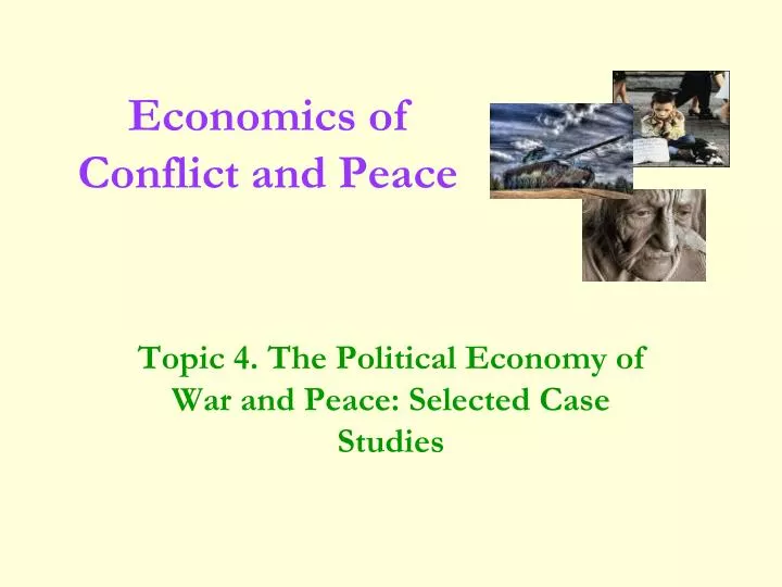 economics of conflict and peace