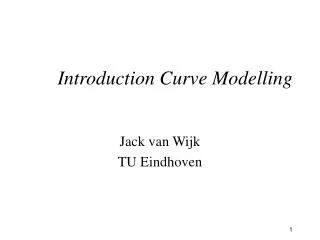 Introduction Curve Modelling