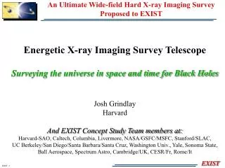 An Ultimate Wide-field Hard X-ray Imaging Survey Proposed to EXIST