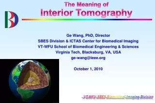 The Meaning of Interior Tomography