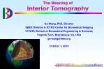 The Meaning of Interior Tomography - slide 1