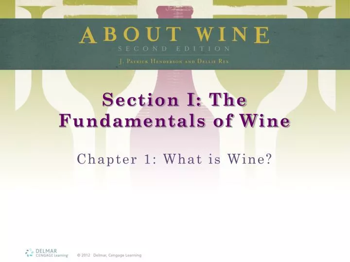 section i the fundamentals of wine