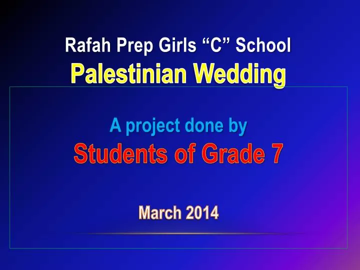 rafah prep girls c school palestinian wedding
