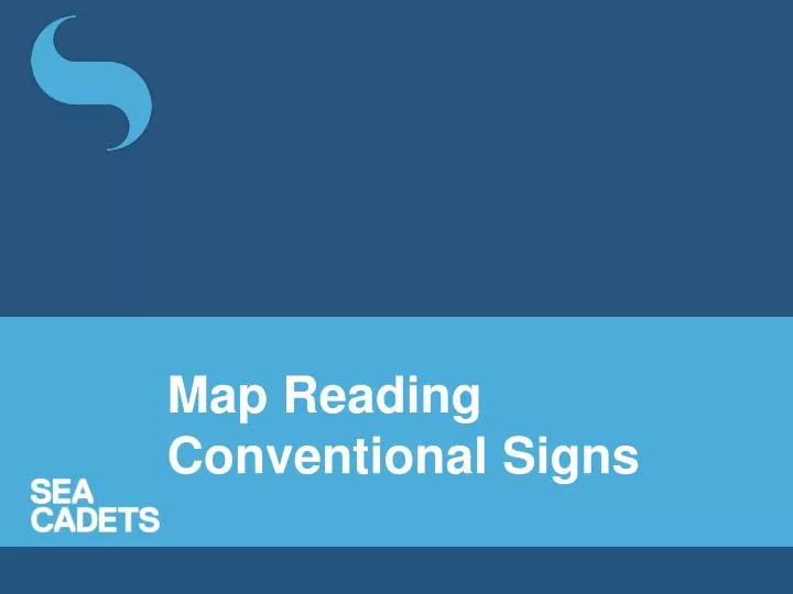 map reading conventional signs