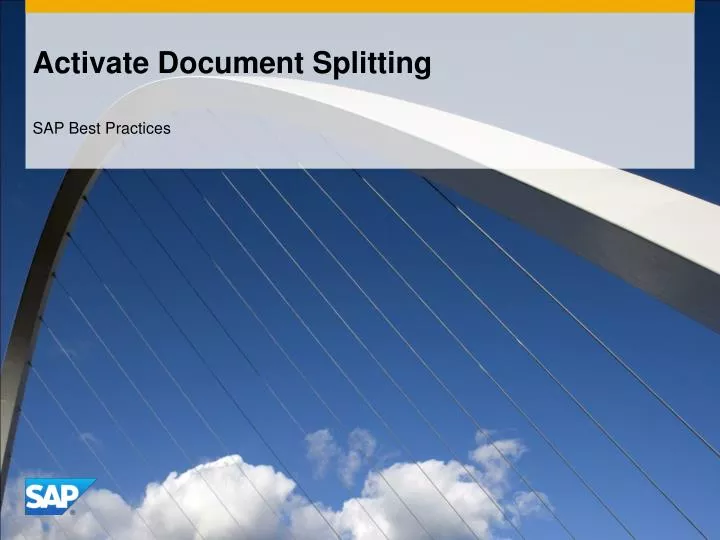 activate document splitting