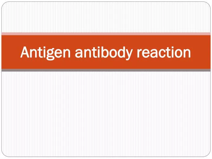 antigen antibody reaction