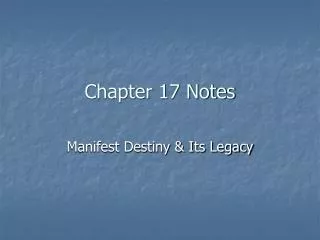 chapter 17 notes
