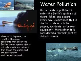 Water Pollution