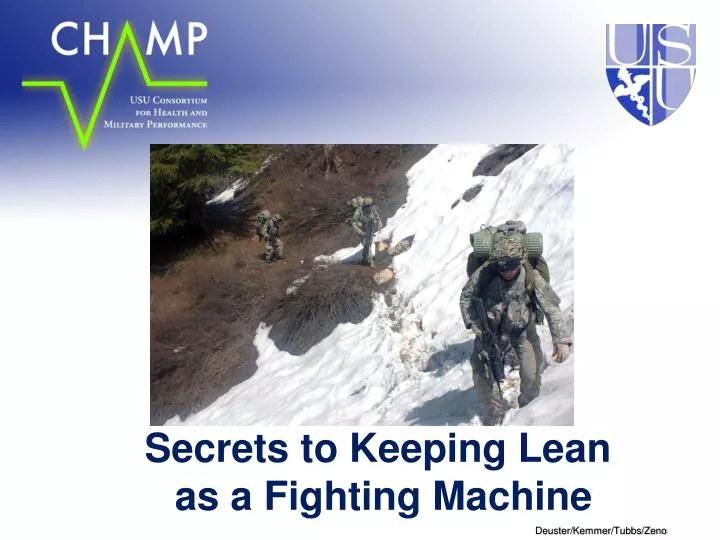 secrets to keeping lean as a fighting machine