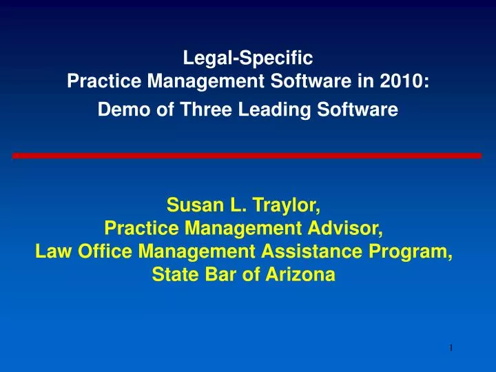 legal specific practice management software in 2010 demo of three leading software