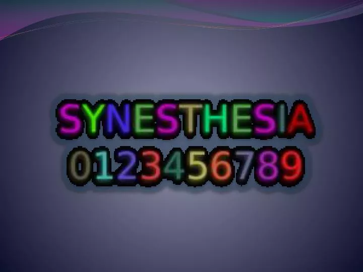 Ppt Synesthesia Outline Powerpoint Presentation Free Download Id 3101899