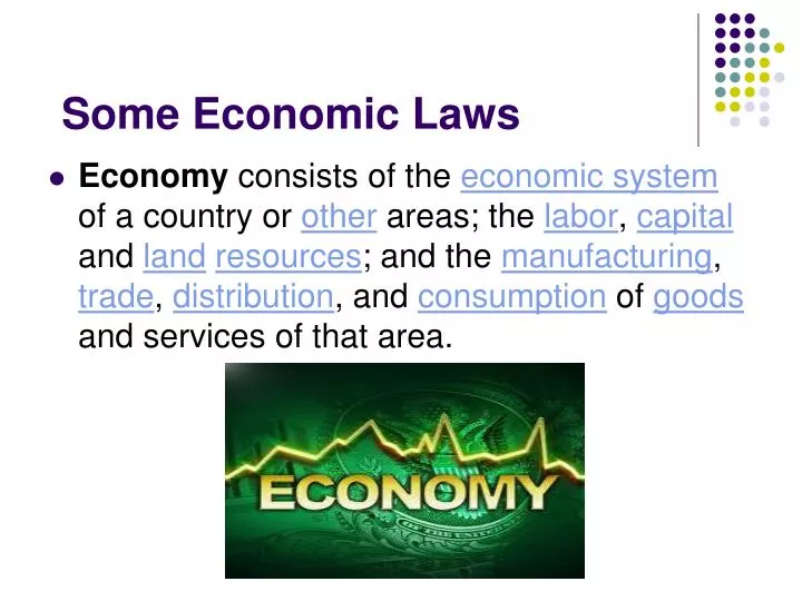 some economic laws